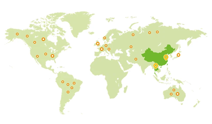 PCBCart global manufacturing footprint with HQ in Singapore and facilities in China and Thailand